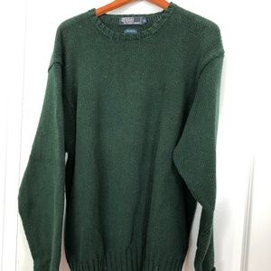 Polo by Ralph Lauren Men's Green Crewneck Sweater